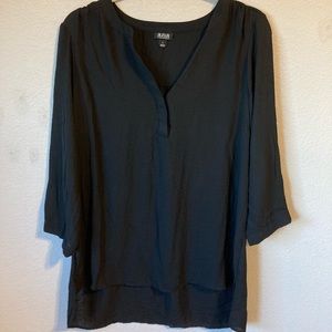 black ana blouse quarter sleeve